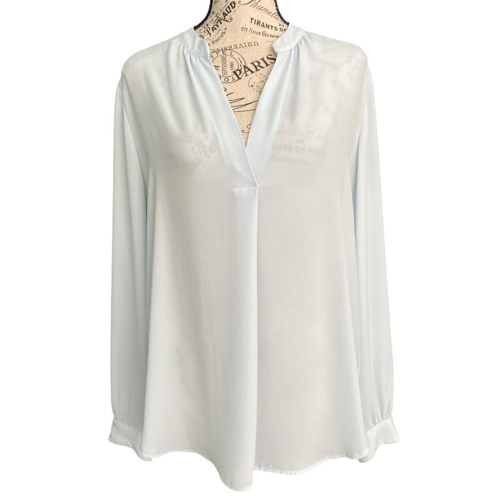 Loft Long Sleeve Sheer Blouse in Size  Medium